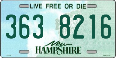 NH license plate 3638216