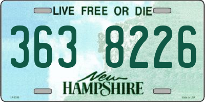NH license plate 3638226