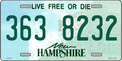 NH license plate 3638232