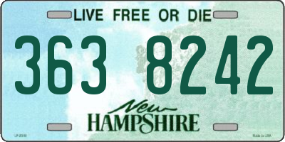 NH license plate 3638242