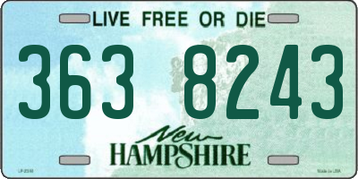 NH license plate 3638243