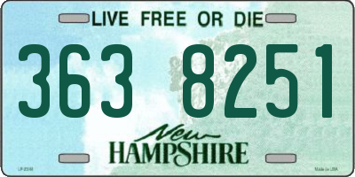 NH license plate 3638251