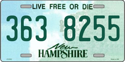 NH license plate 3638255