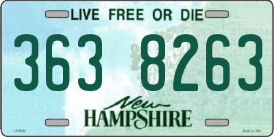 NH license plate 3638263