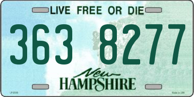 NH license plate 3638277