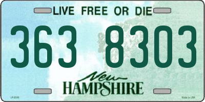 NH license plate 3638303