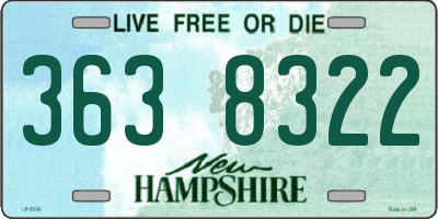 NH license plate 3638322