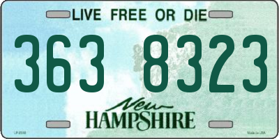 NH license plate 3638323
