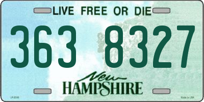 NH license plate 3638327