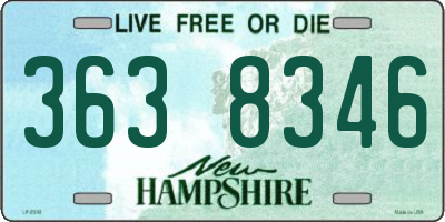 NH license plate 3638346