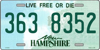 NH license plate 3638352