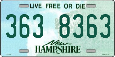 NH license plate 3638363
