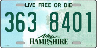 NH license plate 3638401