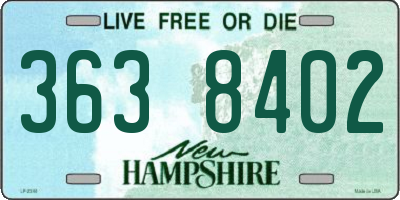 NH license plate 3638402