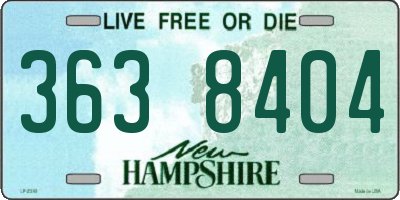 NH license plate 3638404