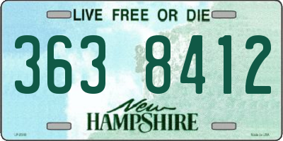 NH license plate 3638412