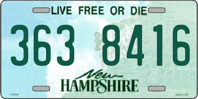 NH license plate 3638416