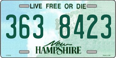 NH license plate 3638423