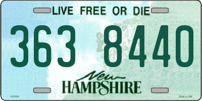 NH license plate 3638440
