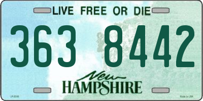 NH license plate 3638442