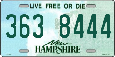 NH license plate 3638444