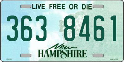 NH license plate 3638461