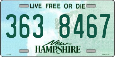 NH license plate 3638467