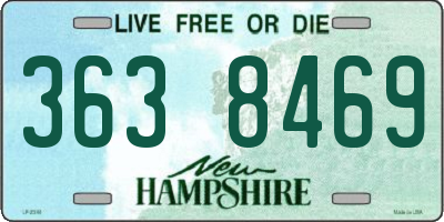NH license plate 3638469