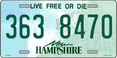 NH license plate 3638470