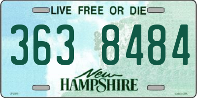 NH license plate 3638484