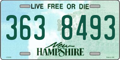 NH license plate 3638493