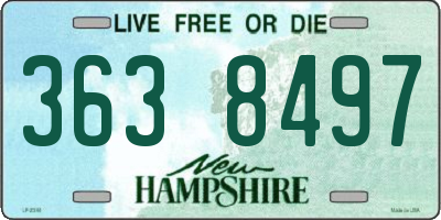 NH license plate 3638497
