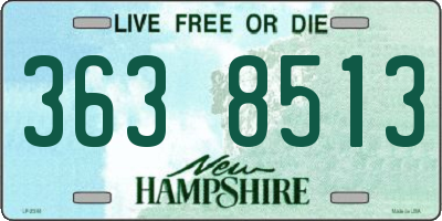 NH license plate 3638513