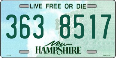 NH license plate 3638517