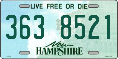 NH license plate 3638521