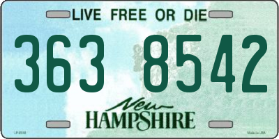 NH license plate 3638542