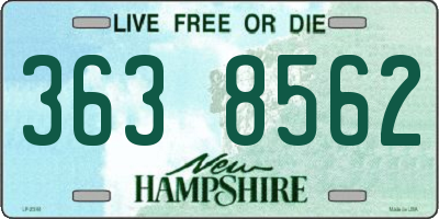 NH license plate 3638562