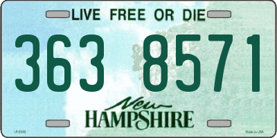 NH license plate 3638571