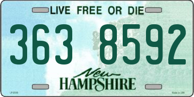 NH license plate 3638592