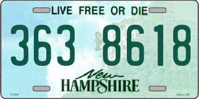 NH license plate 3638618