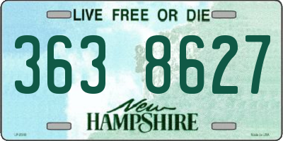NH license plate 3638627