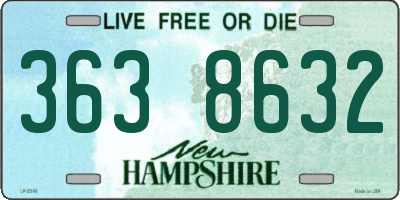 NH license plate 3638632