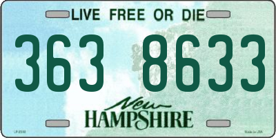 NH license plate 3638633