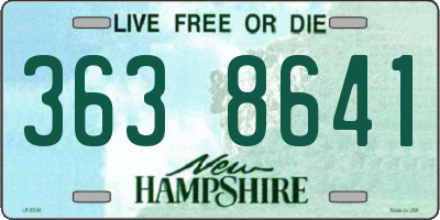 NH license plate 3638641