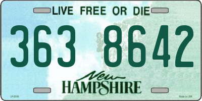 NH license plate 3638642