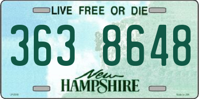 NH license plate 3638648