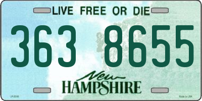 NH license plate 3638655