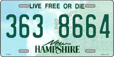 NH license plate 3638664