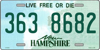 NH license plate 3638682