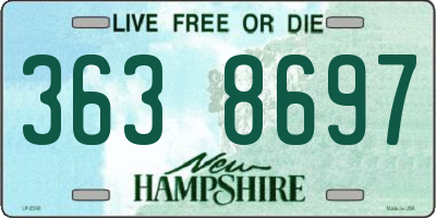 NH license plate 3638697